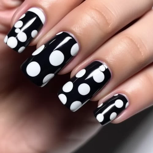 Cow Print Nails